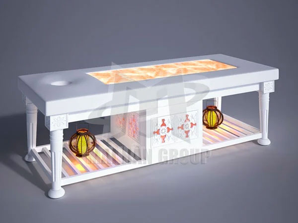 Giường massage đá muối Himalaya