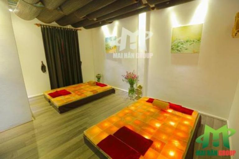 Giường đá muối hiện nay được thiết kế với nhiều kích thước khác nhau