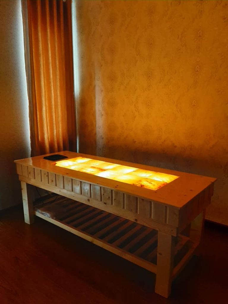 Giường đá muối Hiamalaya loại 12 viên không có họa tiết