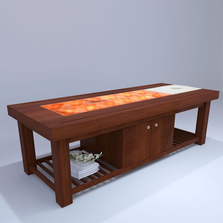 Giường đá muối có rất nhiều công dụng làm đẹp, chăm sóc sắc đẹp đặc biệt không thể thiếu của mọi nhà