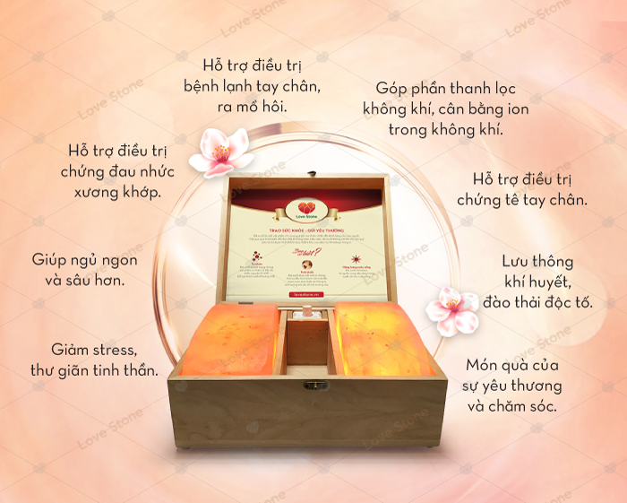 Hộp đá muối Love Stone Magic - “người chăm sóc” toàn diện cho bạn và những người thân yêu Hộp đá muối Love Stone Magic - “người chăm sóc” toàn diện cho bạn và những người thân yêu