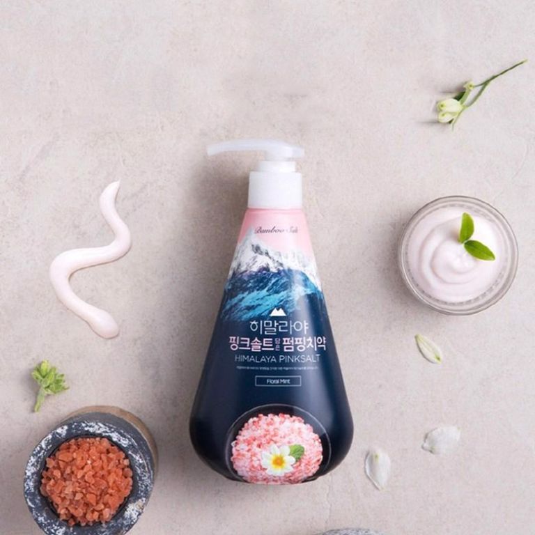 Sản phẩm kem đánh răng Bamboo Salt Himalaya Pumping 