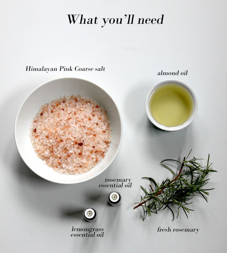 Muối hồng Himalaya kết hợp với lá hương thảo