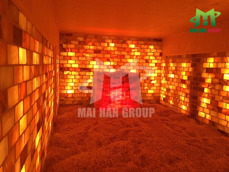 Phòng xông hơi đá muối được thiết kế bởi Mai Hân