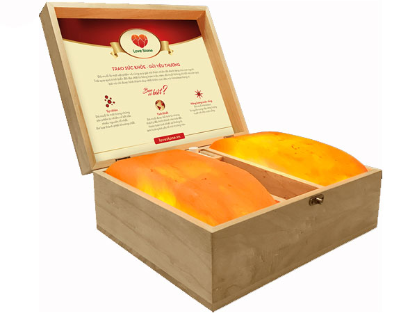 Hộp đá muối massage chân Love Stone Magic Vip